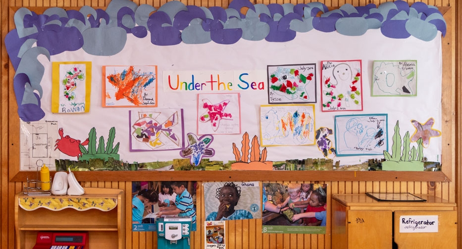 Details from a classroom at Mother Hubbard Preschool